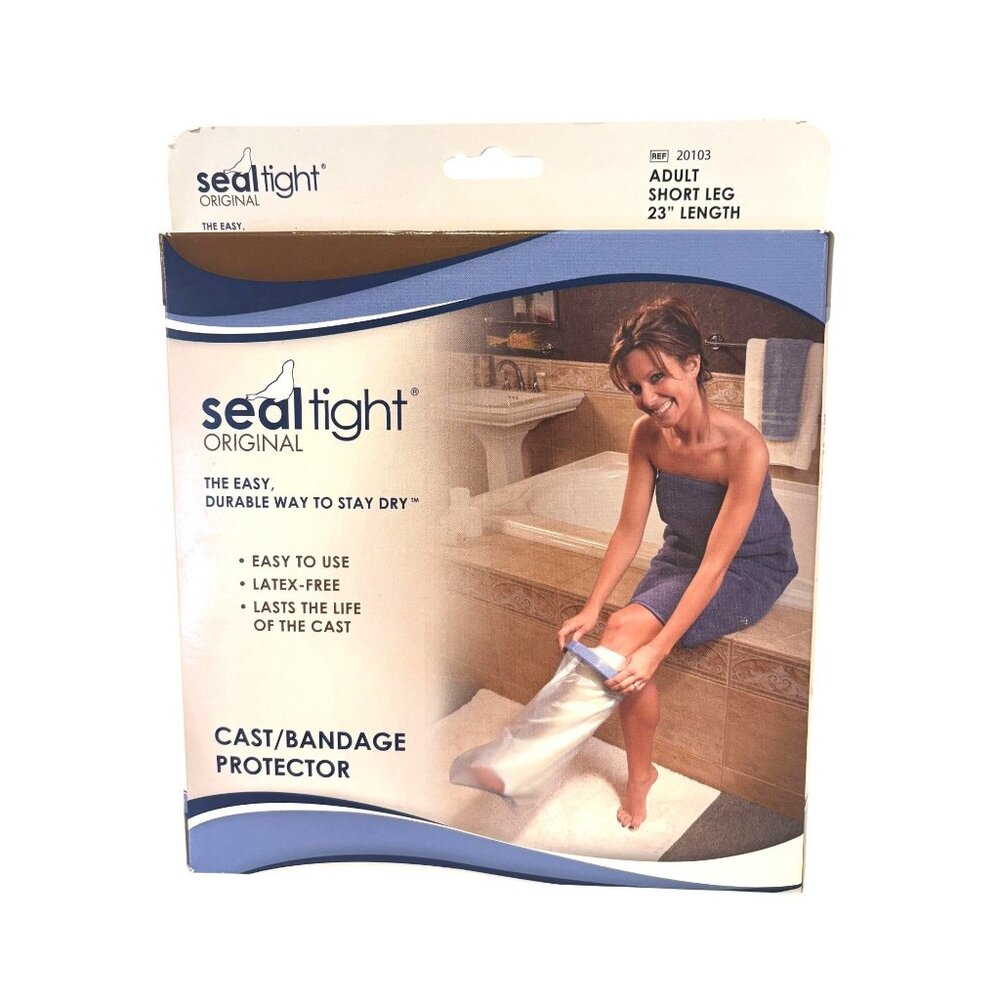 Seal-Tight Original Adult Short Leg Cast/Bandage Protector 23" Latex-Free Durabl
